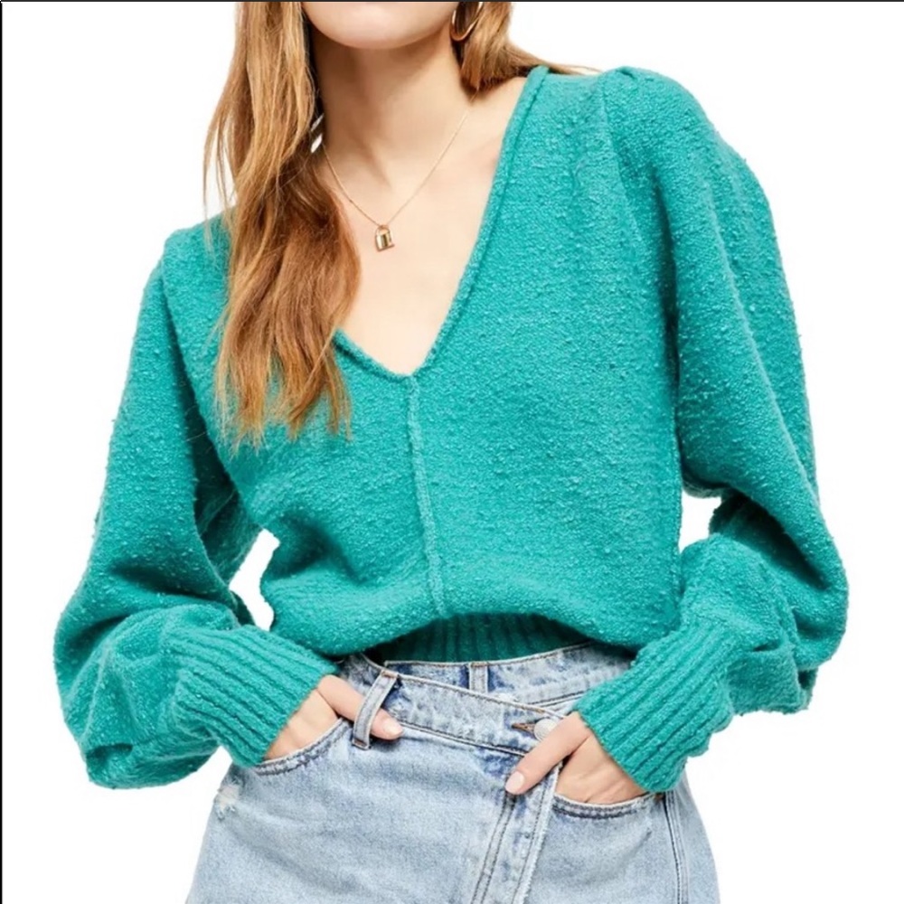Free People Reverie V-Neck Sweater, Free People Sweater